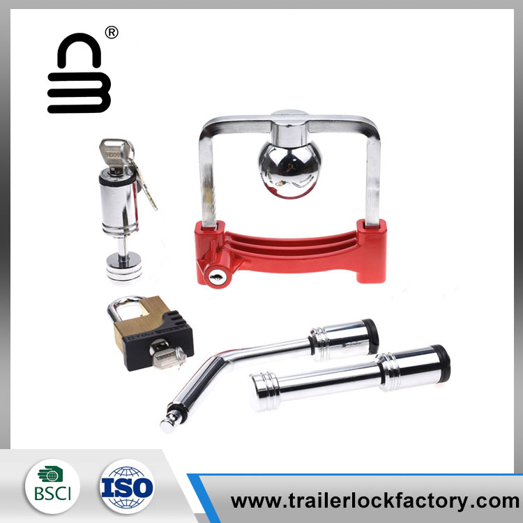 Bộ khóa Hitch Trailer màu đỏ